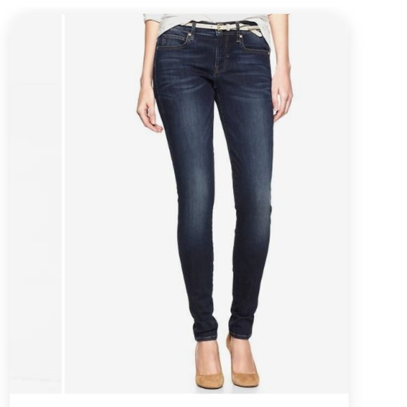 Gap - 1969 Legging Jeans 249256-00 | Size 29 Short | Santa Cruz Blue Dark Wash - Picture 1 of 7